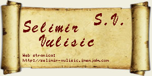 Selimir Vulišić vizit kartica